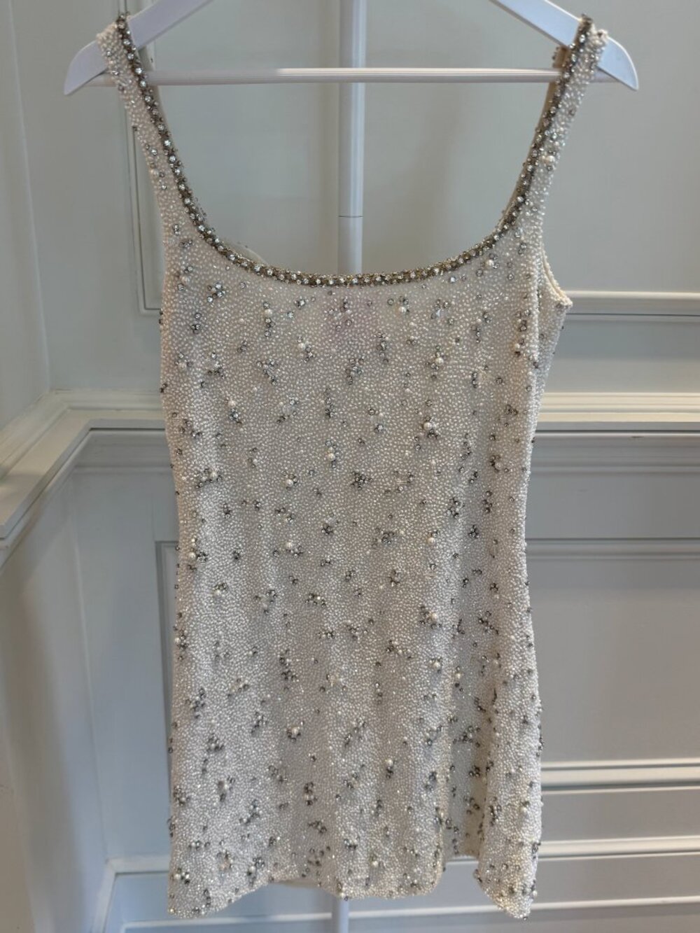 CLIO PEPPIATT Embellished stretch-tulle mini dress